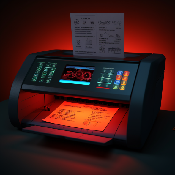 Copier rental with display warning panel in Printer Leasing