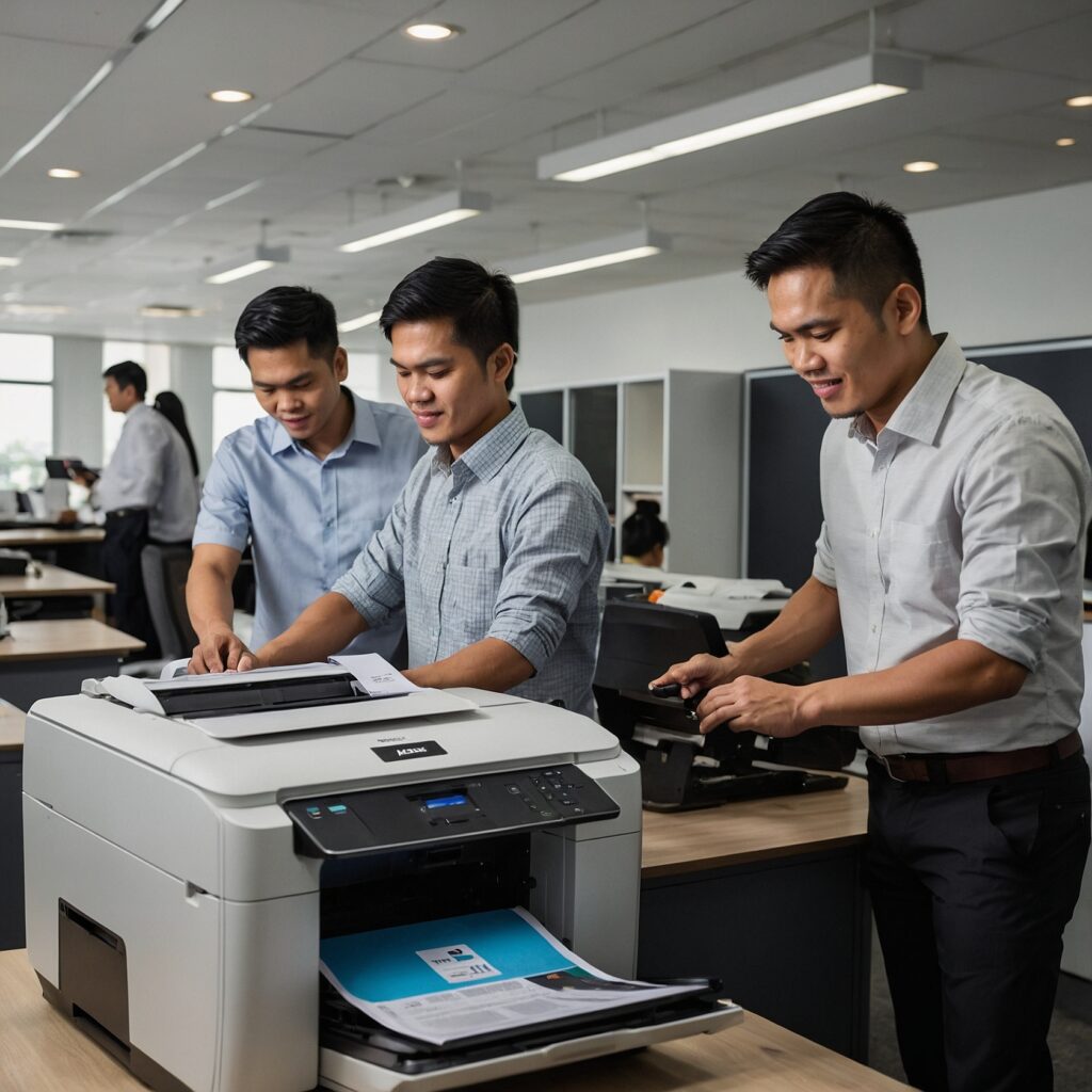 How do i budget for printer rentals?