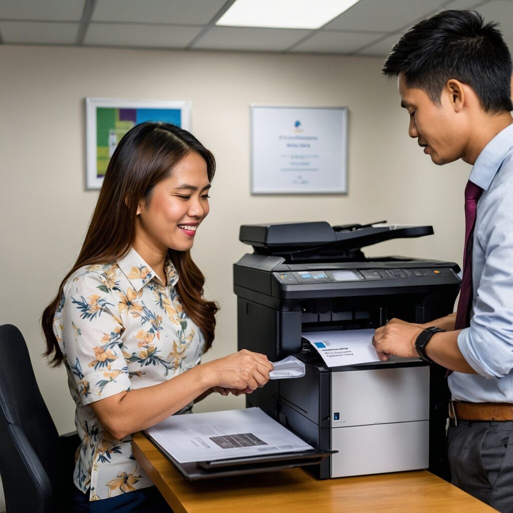 How do i budget for printer rentals?