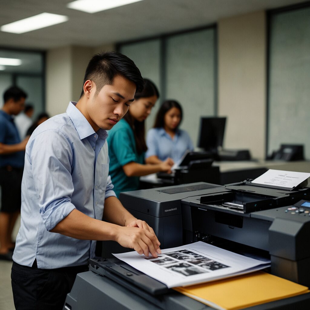 What are the benefits of renting a printer?