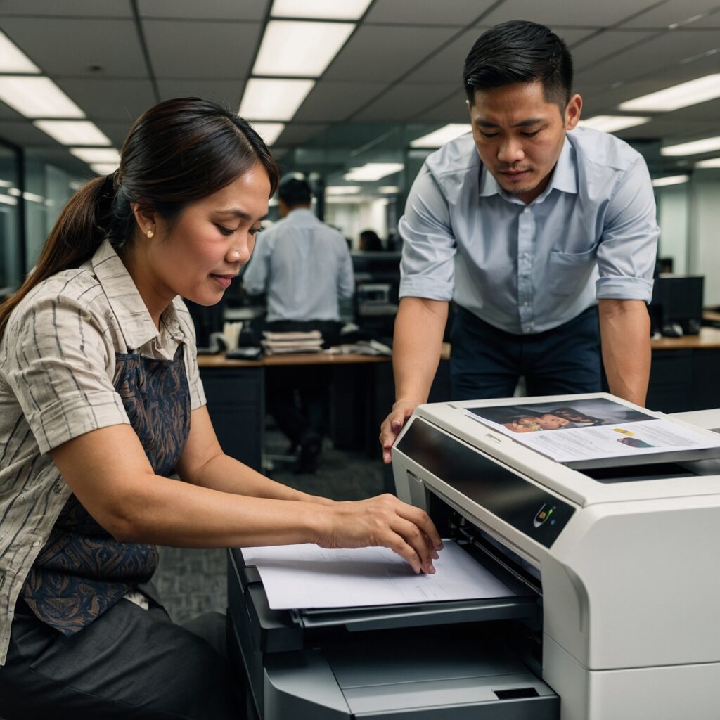 Environmental benefits of printer rentals