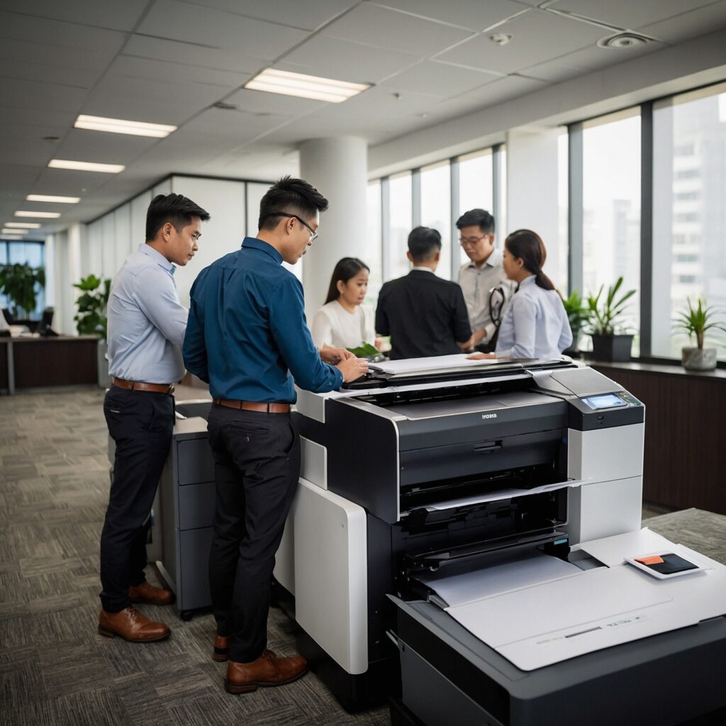 Environmental benefits of printer rentals